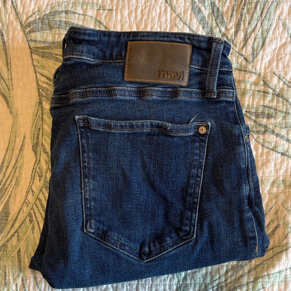 Mavi Dark Blue Denim Pants, Matt straight fit, size 35/32